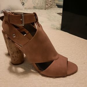 Guess 3" Cork Blocked Heels